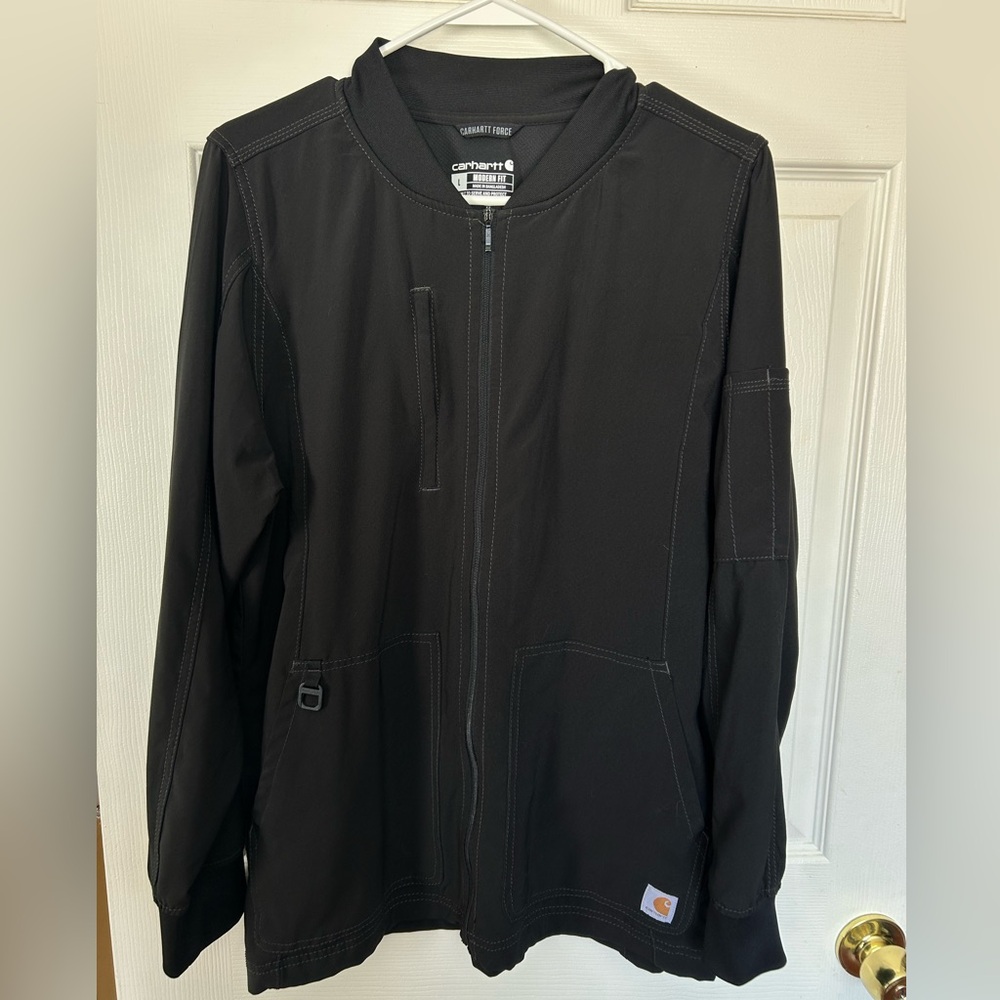 Carhartt Force Women’s Black Utility Scrub Jacket L
